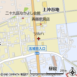 ツルハドラッグ八郎潟店周辺の地図