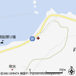 秋田県男鹿市戸賀塩浜漁元崎32周辺の地図