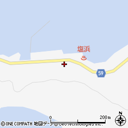 秋田県男鹿市戸賀塩浜漁元崎94周辺の地図