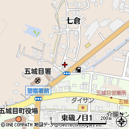 秋田県南秋田郡五城目町七倉周辺の地図