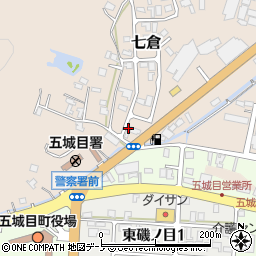 秋田県五城目町（南秋田郡）七倉周辺の地図