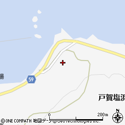 秋田県男鹿市戸賀塩浜漁元崎67周辺の地図