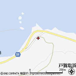 秋田県男鹿市戸賀塩浜漁元崎82周辺の地図