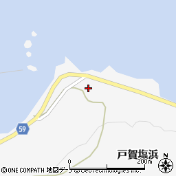 秋田県男鹿市戸賀塩浜漁元崎90周辺の地図