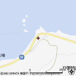 秋田県男鹿市戸賀塩浜漁元崎78周辺の地図
