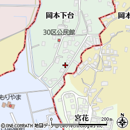 秋田県南秋田郡八郎潟町小池岡本下台107周辺の地図