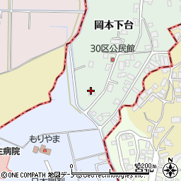 秋田県南秋田郡八郎潟町小池岡本下台119-1周辺の地図