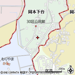 秋田県南秋田郡八郎潟町小池岡本下台130-11周辺の地図