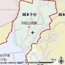 秋田県南秋田郡八郎潟町小池岡本下台130-1周辺の地図