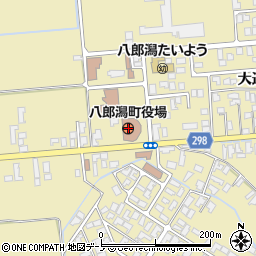 秋田県南秋田郡八郎潟町周辺の地図