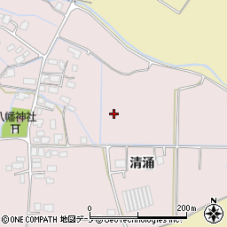 秋田県五城目町（南秋田郡）野田周辺の地図
