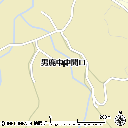 秋田県男鹿市男鹿中中間口周辺の地図