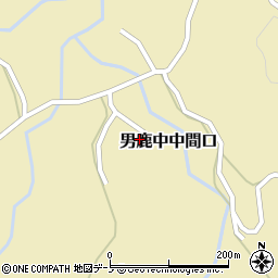 秋田県男鹿市男鹿中中間口姥懐周辺の地図