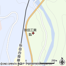 秋田工業株式会社　阿仁工場周辺の地図
