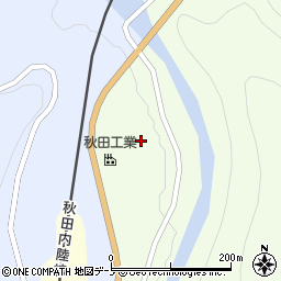 秋田県北秋田市阿仁萱草（地蔵岱）周辺の地図