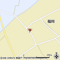 秋田県男鹿市福川福川周辺の地図