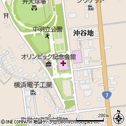 八郎潟町町民体育館周辺の地図