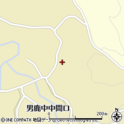 秋田県男鹿市男鹿中中間口（千苅田）周辺の地図