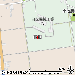 秋田県八郎潟町（南秋田郡）小池（前田）周辺の地図