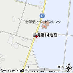 岩手県八幡平市堀切第１４地割17周辺の地図