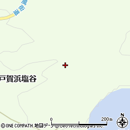 秋田県男鹿市戸賀浜塩谷（家ノ上）周辺の地図
