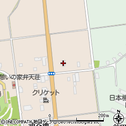 ローソン八郎潟夜叉袋店周辺の地図