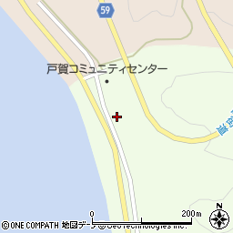秋田県男鹿市戸賀浜塩谷（大水沢）周辺の地図