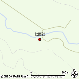 七面社周辺の地図