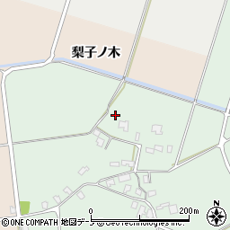 秋田県八郎潟町（南秋田郡）小池（梨ノ木）周辺の地図