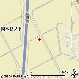 秋田県南秋田郡五城目町小池周辺の地図
