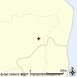 秋田県男鹿市男鹿中浜間口（上久保田沢）周辺の地図