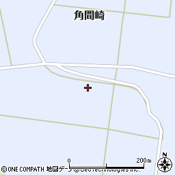 秋田県男鹿市角間崎諏訪田周辺の地図
