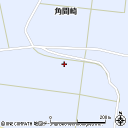 秋田県男鹿市角間崎（諏訪田）周辺の地図