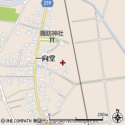 秋田県八郎潟町（南秋田郡）夜叉袋（一向堂）周辺の地図