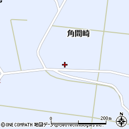 秋田県男鹿市角間崎下屋長根25周辺の地図