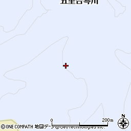 秋田県男鹿市五里合琴川年内周辺の地図