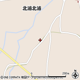 秋田県男鹿市北浦北浦下鴨川周辺の地図