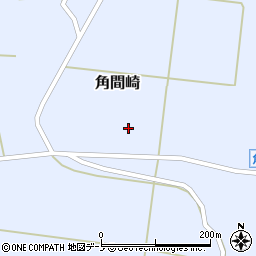 秋田県男鹿市角間崎下屋長根周辺の地図