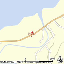 秋田県男鹿市男鹿中浜間口川上周辺の地図