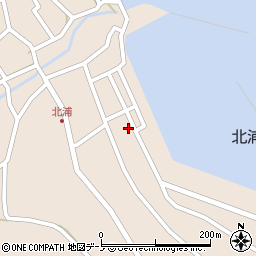 秋田県男鹿市北浦北浦栄町周辺の地図
