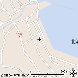 秋田県男鹿市北浦北浦（栄町）周辺の地図