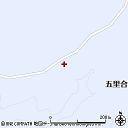 秋田県男鹿市五里合琴川船折沢周辺の地図
