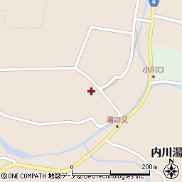 秋田県南秋田郡五城目町内川湯ノ又後田52周辺の地図