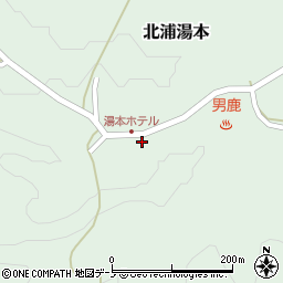 秋田県男鹿市北浦湯本福ノ沢周辺の地図