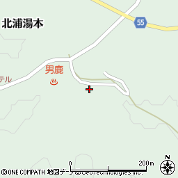 秋田県男鹿市北浦湯本袖ノ沢周辺の地図