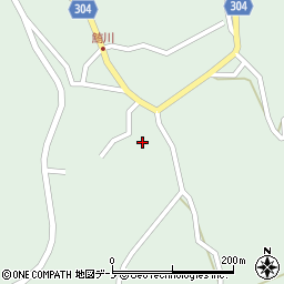 秋田県男鹿市五里合鮪川周辺の地図