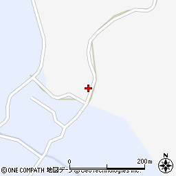 秋田県男鹿市五里合箱井是ケ沢周辺の地図