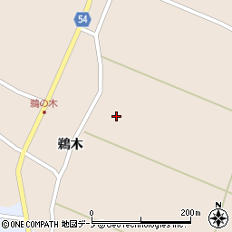秋田県男鹿市鵜木馬道周辺の地図