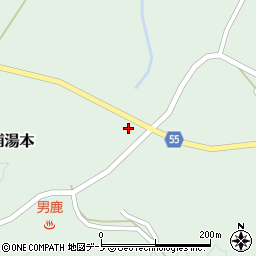 秋田県男鹿市北浦湯本（福田）周辺の地図