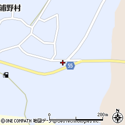秋田県男鹿市北浦野村前田周辺の地図